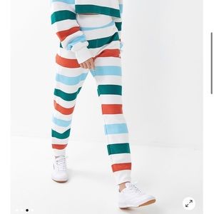 Champion UO Rainbow Striped Jogger Pant SZ M